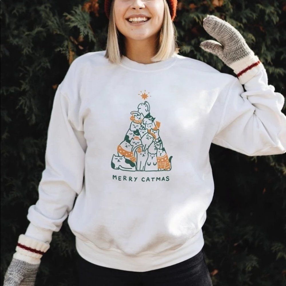 Wholesome Culture Merry Catmas Sweatshirt